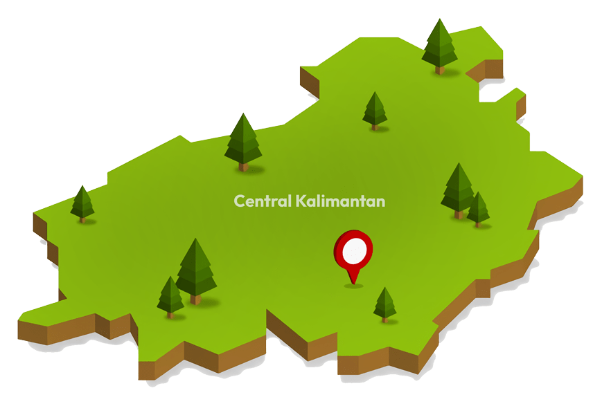 isometric map central borneo province indonesia label anglo resources