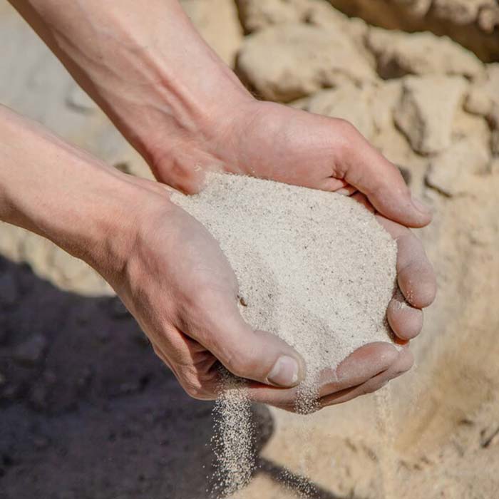 silica sand in hands anglo resources